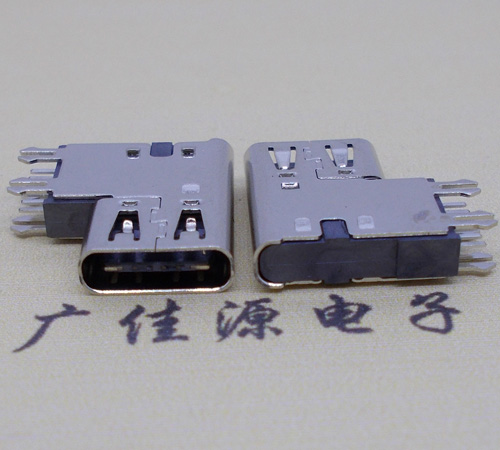 USB Type C6P側插加高母座