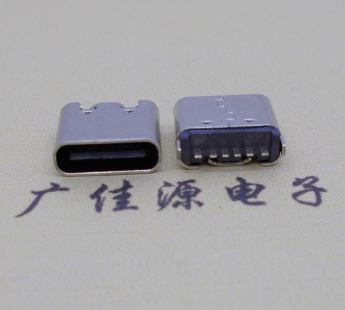  立式插板usb type-c6p母座