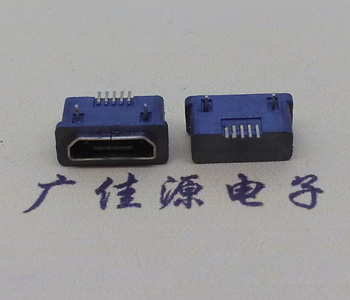 防水Micro USB 2.0連接器,全包前插后貼母座