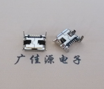 邁克MICRO USB 5P四腳插板,可根據板厚定做插腳長度