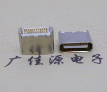 廠家直銷USB Type C短體母座,高度5.7MM/24P夾板