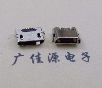 廠家直銷Micro USB反向兩腳插板直邊,B型USB連接器批發