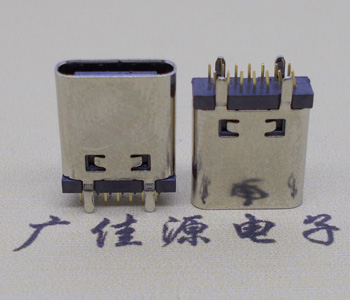 USB Type C充電連接器母頭,直立式14PIN長9.3MM