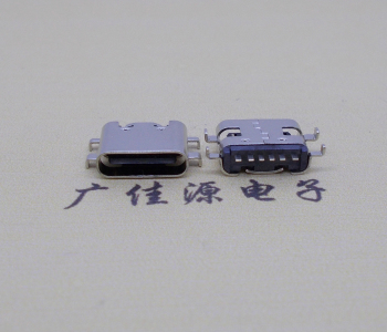 板上型臥式Type-c6p母座四腳沉0.8mm/1.2mm/1.6mm無彈。