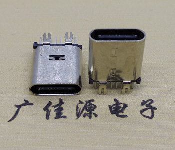 直立式type-c14p母座接口 usb type-c連接器