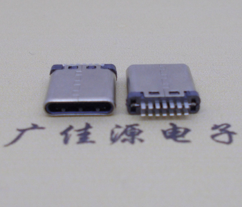 鉚合type-c14p公頭無地線接口厚2.7mm