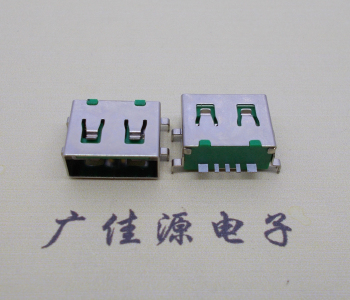 usb2.0 type A5p母座無卷邊帶彈沉板1.2、1.8mm外殼四腳插板可過大電流3A-5A