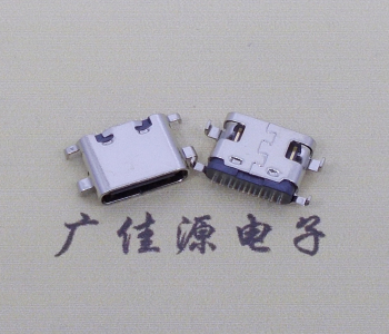 type c16p沉板母座破板0.8mm/1.0mm/1.2mm/1.6mm四腳插板總體長度L=6.5mm