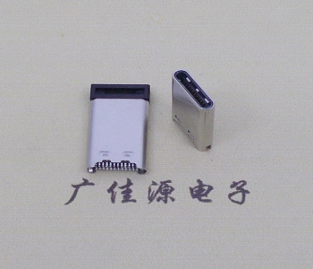 TYPE-C24P夾板式公頭超薄鉚壓和拉伸款 可夾0.7mm厚度PCB板 USB-C連接器數據音頻充電口