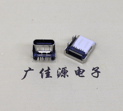 type c24p板上母頭 typec接口數據CL=3.4,DIP+SMT端子DIP長腳