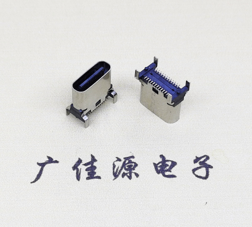 TYPE-C24P立貼接口.四個固定腳大電流5A功能連接器